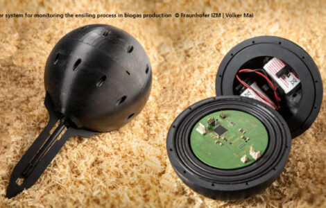 Sensor system for monitoring the ensiling process in biogas production, Fraunhofer IZM