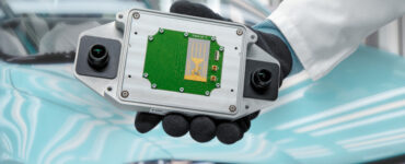 A shot of the camera/radar module with its housing, Fraunhofer IZM