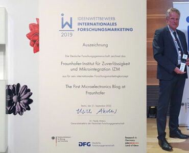 Prize: The first microelectronics Blog at Fraunhofer