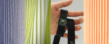 Textilband mit integrierten isolierten Leitern und Elektronikmodulen, Textile Prototyping Lab
