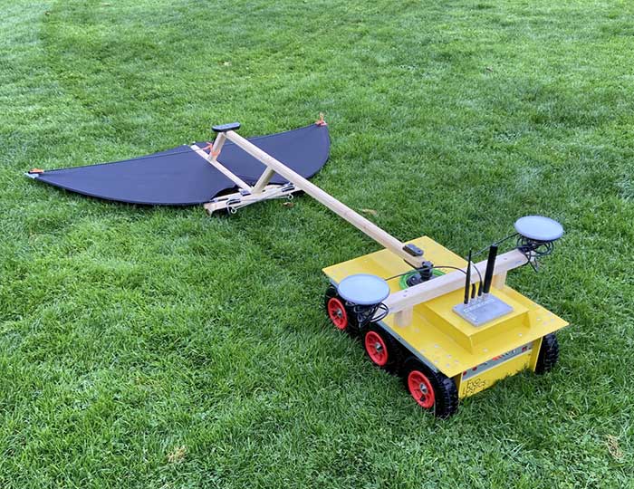 Testfahrt des Robo-Dachses in Berlin, Bild: Evologics GmbH