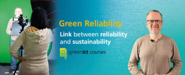 The training videos of the "Green ICT@FMD" project present topics relating to green information and communication technology | © Fraunhofer IZM | Francis Viebeck